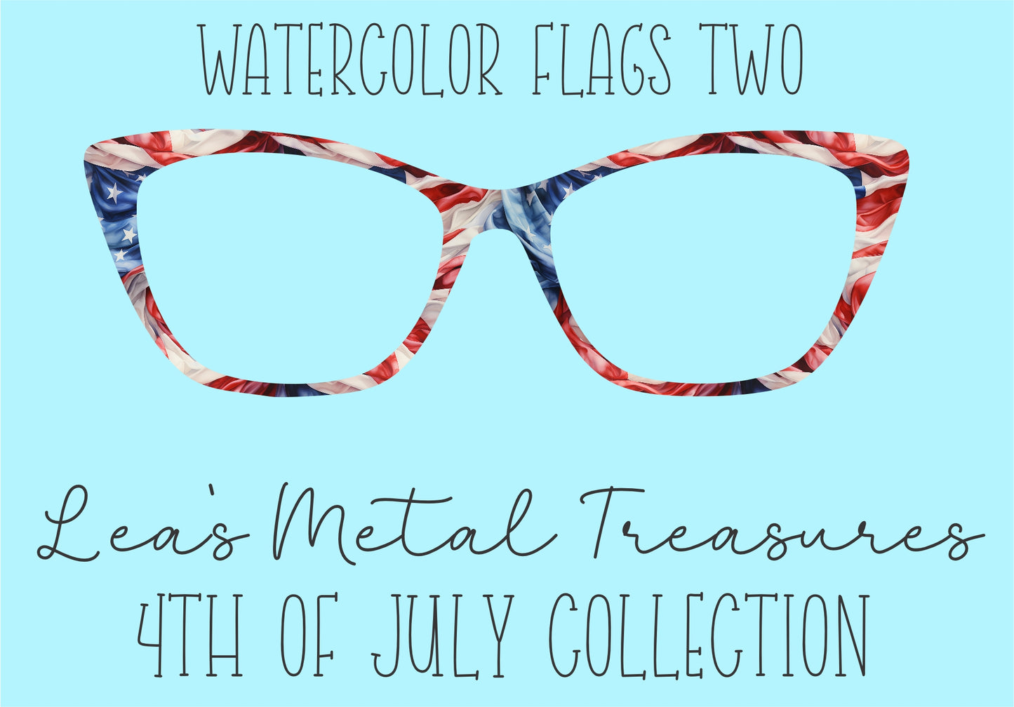 Watercolor Flags 2 Eyewear Frame Toppers