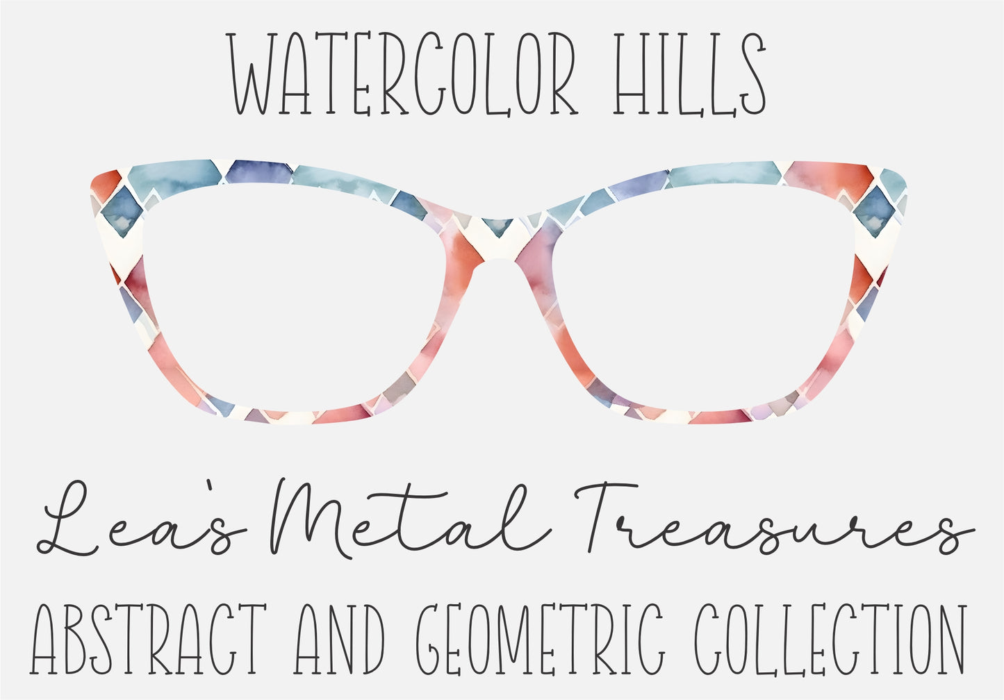 WATERCOLOR HILLS Eyewear Frame Toppers COMES WITH MAGNETS