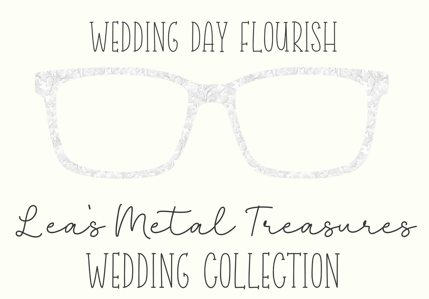 Wedding Day Flourish Eyewear Frame Toppers COMES WITH MAGNETS