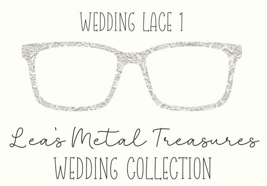 Wedding Lace 1 Eyewear Frame Toppers COMES WITH MAGNETS