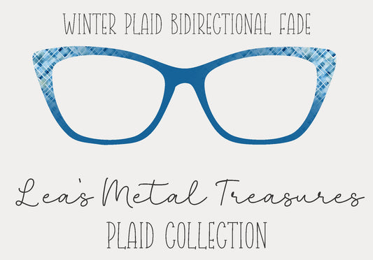 Winter Plaid BiDirectional Fade • Magnetic Eyeglasses Topper