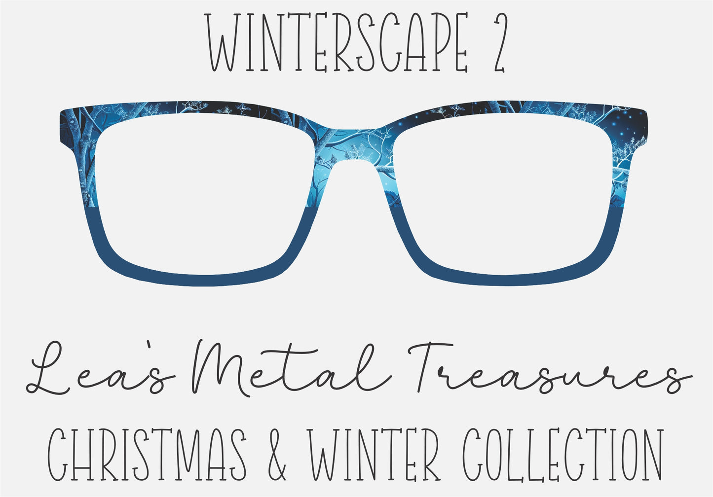 Winterscape 2 Eyewear Frame Toppers COMES WITH MAGNETS