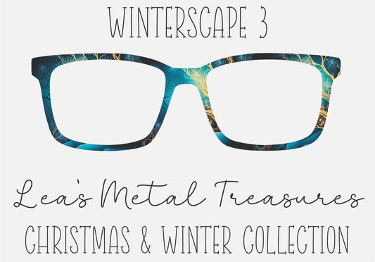 Winterscape 3 Eyewear Frame Toppers COMES WITH MAGNETS