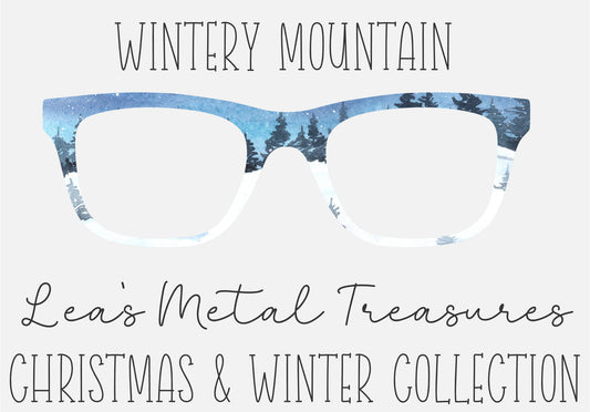 Wintery Mountain Eyewear Frame Toppers COMES WITH MAGNETS