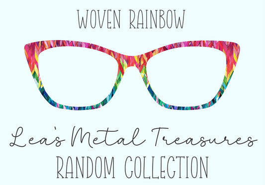 Woven Rainbow Eyewear Frame Toppers COMES WITH MAGNETS