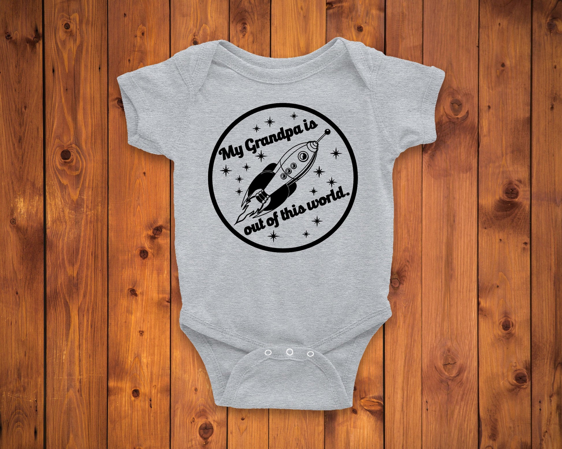 My Grandpa Is Out of This World Infant or Kids Shirt or Bodysuit - I Love My Grandpa Shirt - Fathers Day Shirt - Nerdy Grandpa