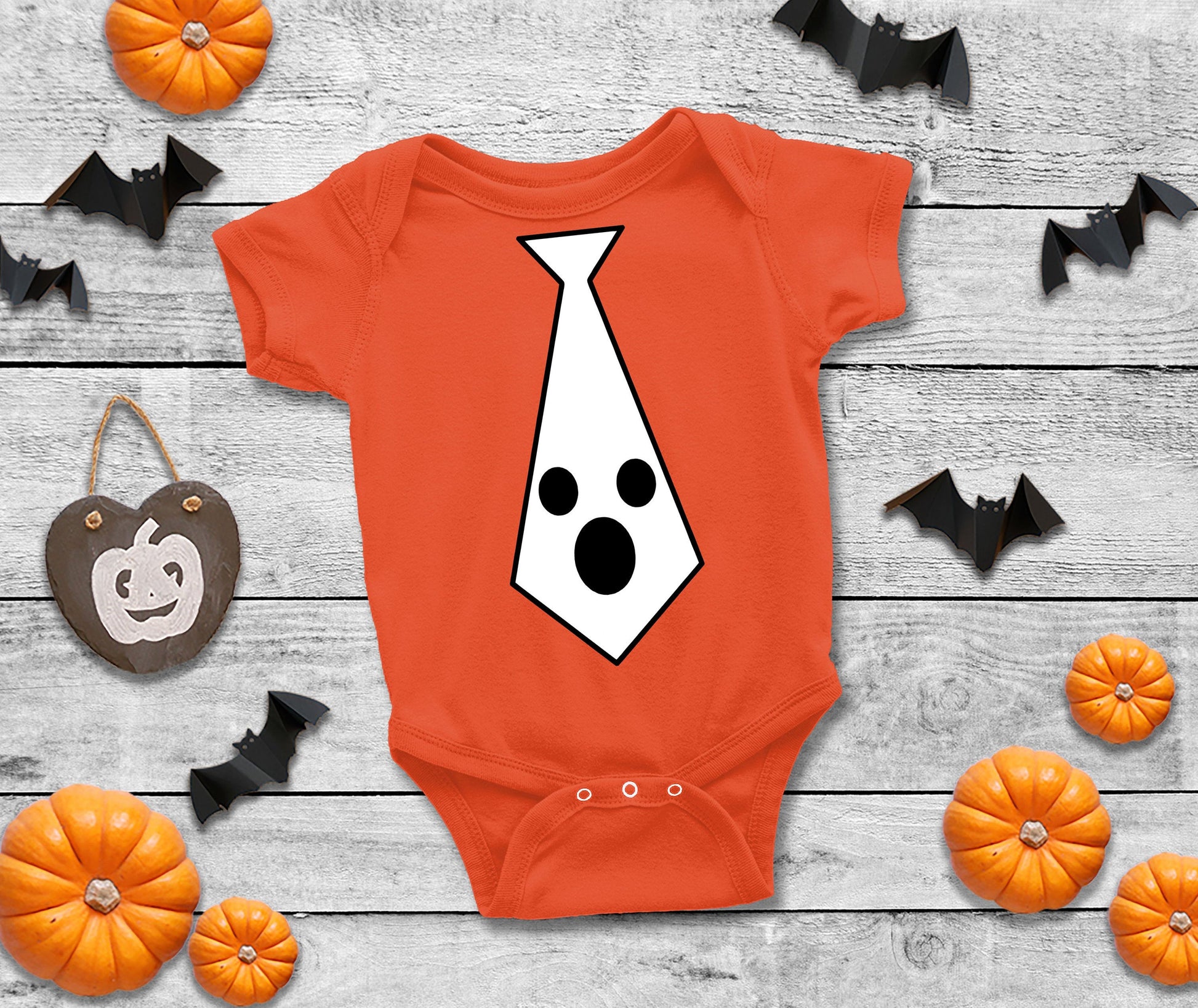 Ghost Tie Infant or Toddler Halloween Shirt or Bodysuit - My First Halloween - baby halloween - baby boy halloween shirt - toddler boy shirt