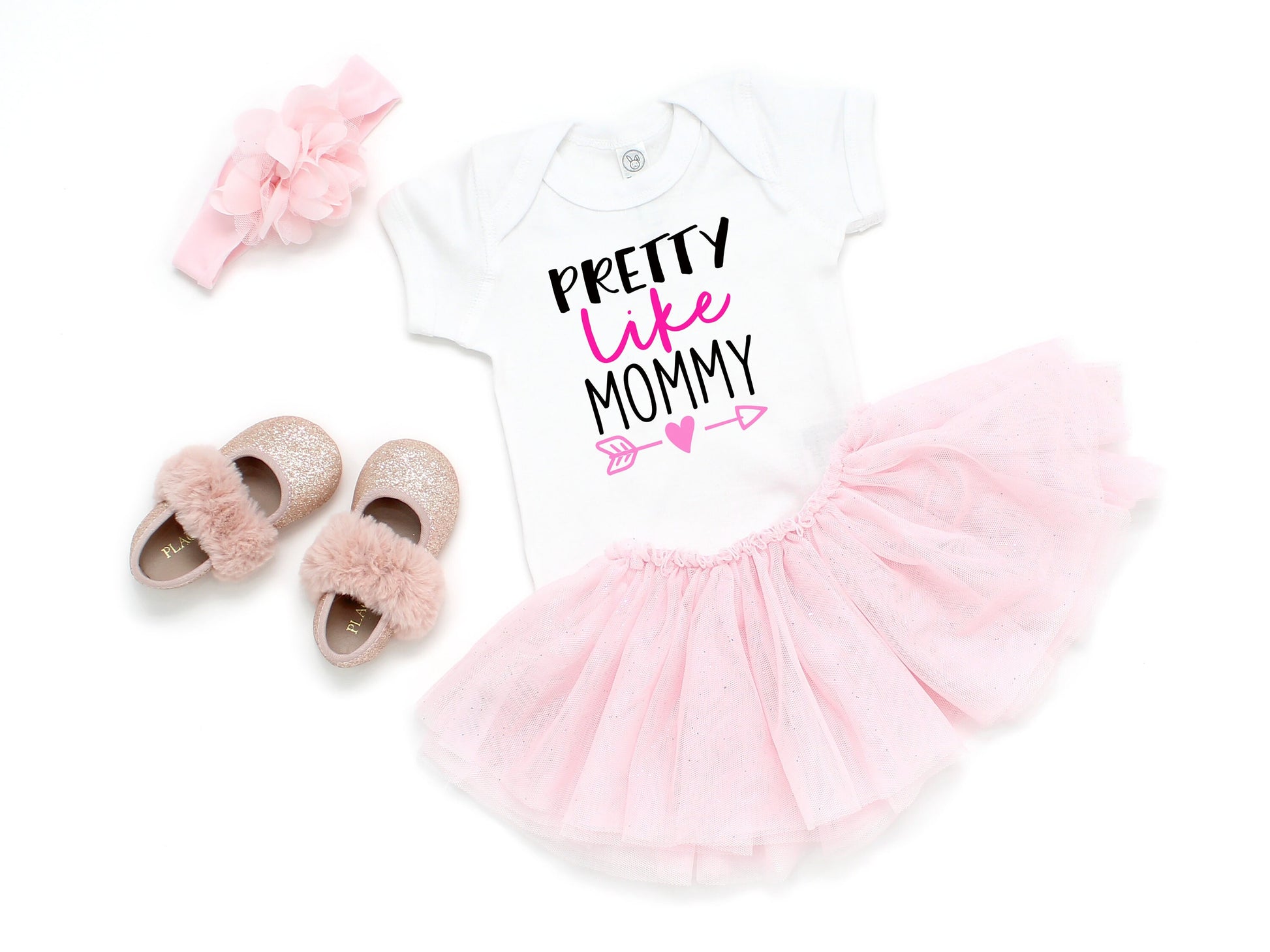 Pretty Like Mommy Infant Bodysuit or Toddler Tee - Newborn Gift - Baby Girl Bodysuit - mommy and me - i got it from my mama - new baby gift