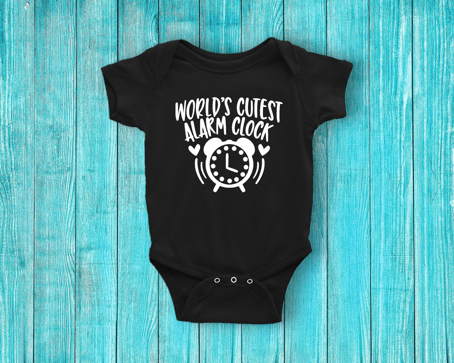 World's Cutest Alarm Clock Infant Shirt or Bodysuit - Cute Baby Shirt - baby shower gift - mommy needs sleep - mommy needs coffee