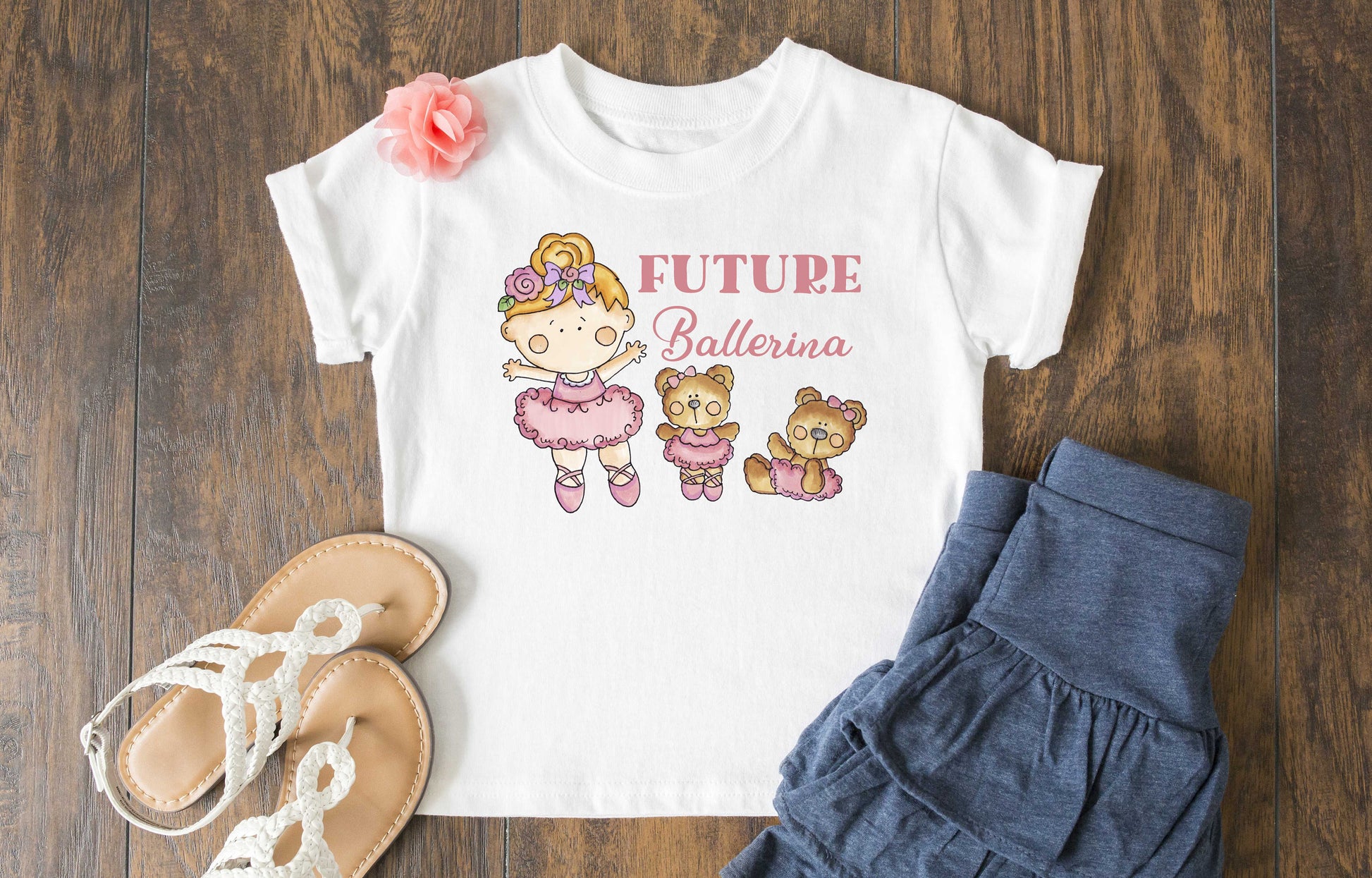 Future Ballerina Infant or Toddler Shirt or Bodysuit - Future Dancer - Toddler Girl Shirt 