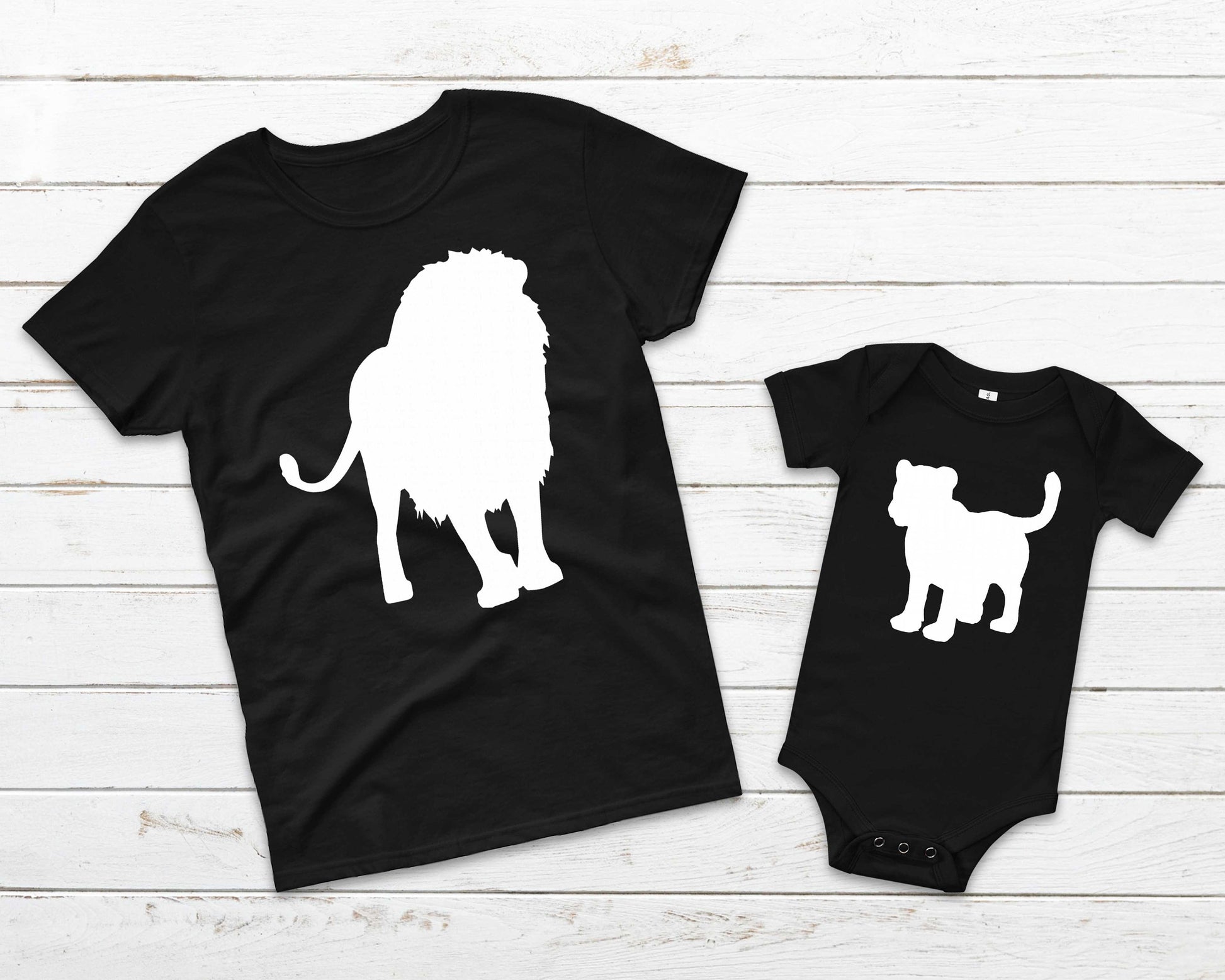 Daddy and Me Lion and Cub or Cubs Matching Father and Child Shirt Set –  Twinkle Twinkle Tees
