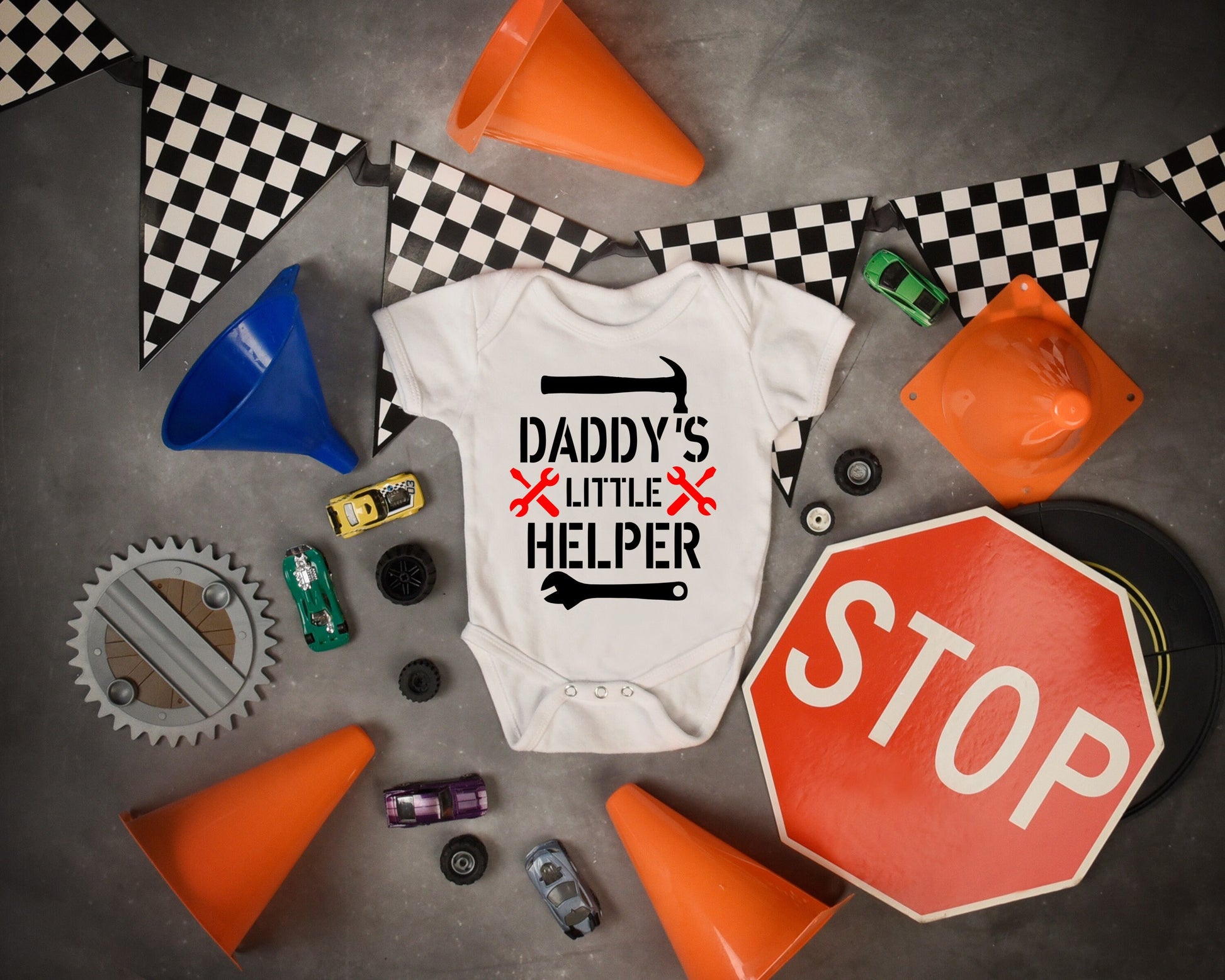 Daddy's Little Helper Shirt or Bodysuit - fathers day shirt - if dad can't fix it no one can - mechanic dad - handyman dad - daddy's helper