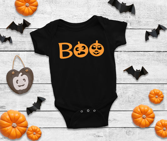 Boo Jack-o-lanterns Halloween Shirt or Bodysuit - baby halloween - halloween baby outfit - first halloween - halloween boy t-shirt