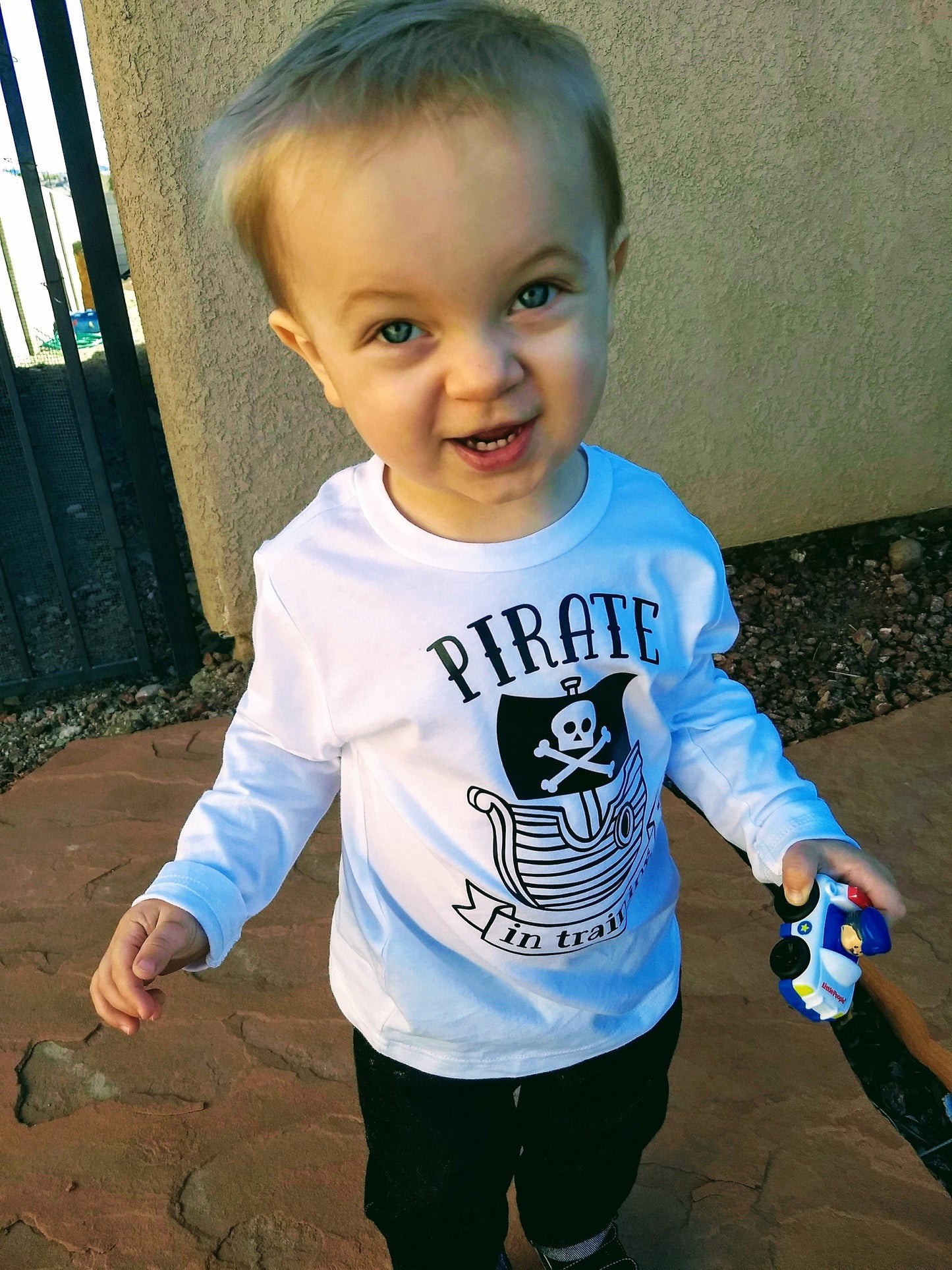 Pirate in Training Infant or Toddler Shirt or Bodysuit - Cute Toddler Shirt - pirate birthday shirt - pirate party shirt - toddler boy shirt