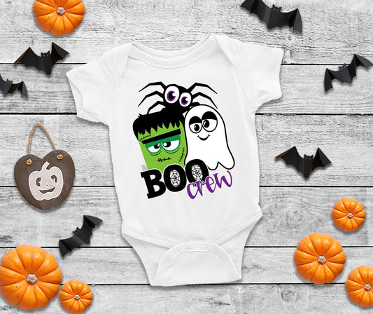 Boo Crew Infant, Toddler or Kids Halloween Shirt or Bodysuit - Kids Monster Shirt - Ghost Shirt