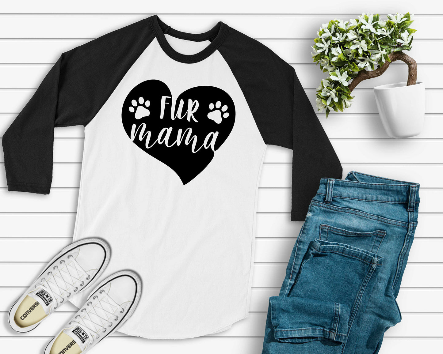 Fur Mama women&#39;s raglan t-shirt - dog lover shirt - cat lover shirt - animal lover gift - fur mom shirt - dog mom shirt - cat mom shirt