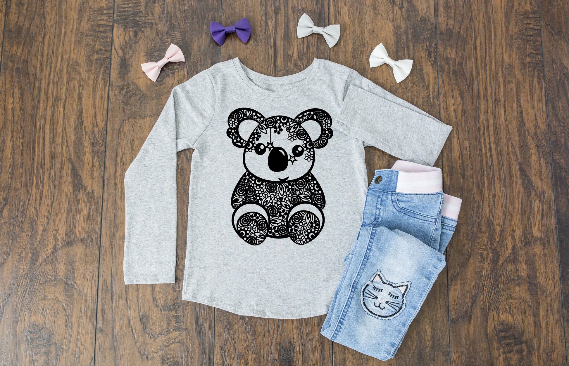 Koala Patterned Toddler or Youth Shirt - Cute Toddler Shirt - Toddler Girl Shirt - Animal Shirt - Koala Bear - Baby Shirt - Koala Lover Tee