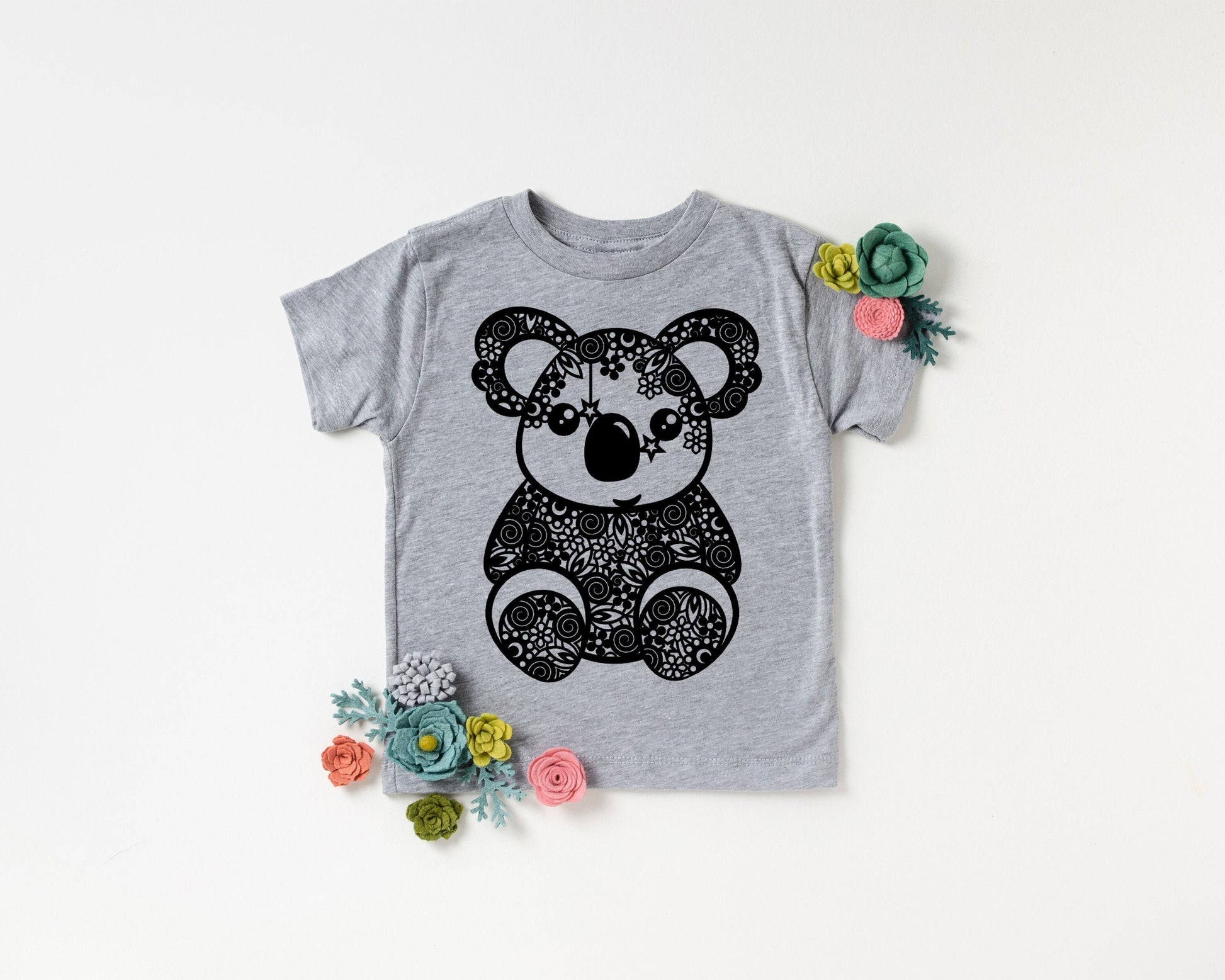 Koala Patterned Toddler or Youth Shirt - Cute Toddler Shirt - Toddler Girl Shirt - Animal Shirt - Koala Bear - Baby Shirt - Koala Lover Tee