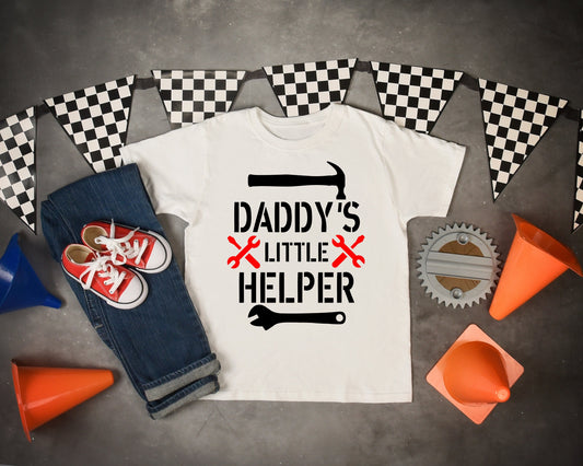 Daddy's Little Helper Shirt or Bodysuit - fathers day shirt - if dad can't fix it no one can - mechanic dad - handyman dad - daddy's helper