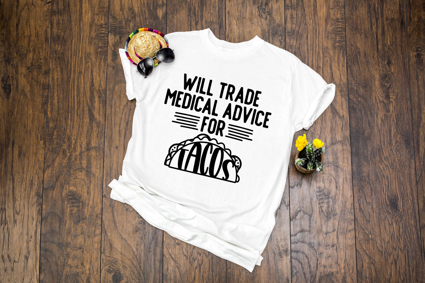Will Trade Medical Advice for Tacos Unisex Adult t-shirt - Doctor Shirt - Medical Student Shirt - Future Doctor - Nurse Shirt - Nurse Gift
