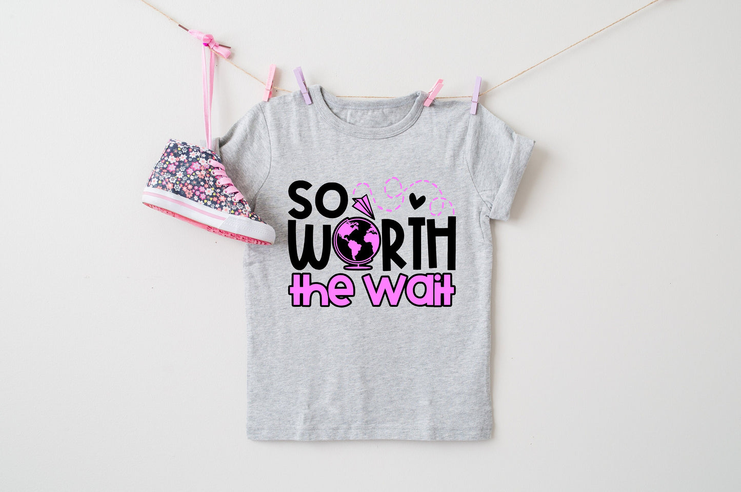 So Worth The Wait Infant or Kids Shirt or Bodysuit - Adoption Shirt - Gotcha Day Shirt - Adoption Announcement - Adoption Gift