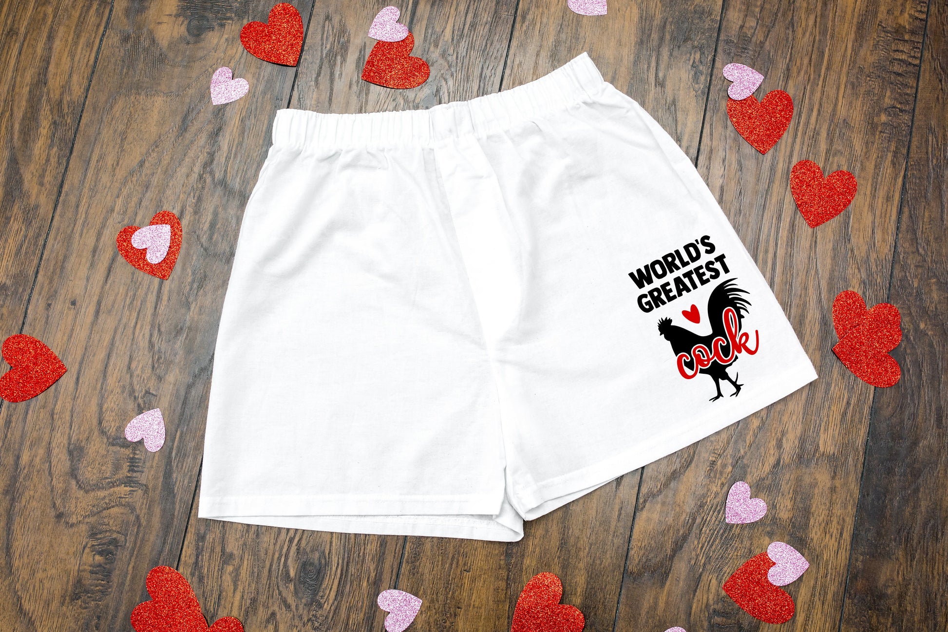 World's Greatest Cock Men's Valentine's Day Cotton Boxer Shorts - Fals –  Twinkle Twinkle Tees