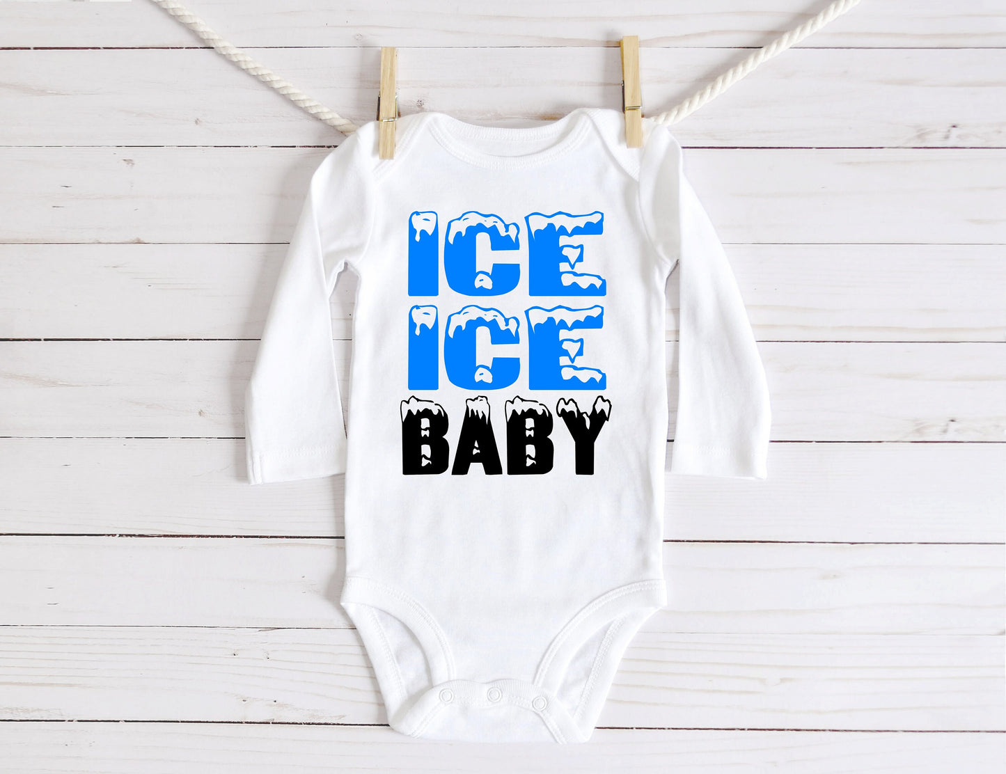 Ice Ice Baby Bodysuit - ice ice baby - ivf baby bodysuit - funny baby outfit - ivf baby gift - frozen embryo baby gift - baby shower gift