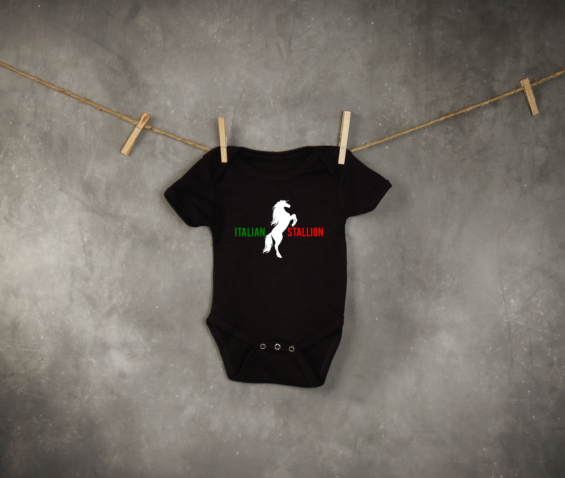 Italian Stallion Infant or Toddler Shirt or Bodysuit - Cute Toddler Shirt - Italian Shirt - Italian Heritage - Toddler Boy Shirt - Preschool
