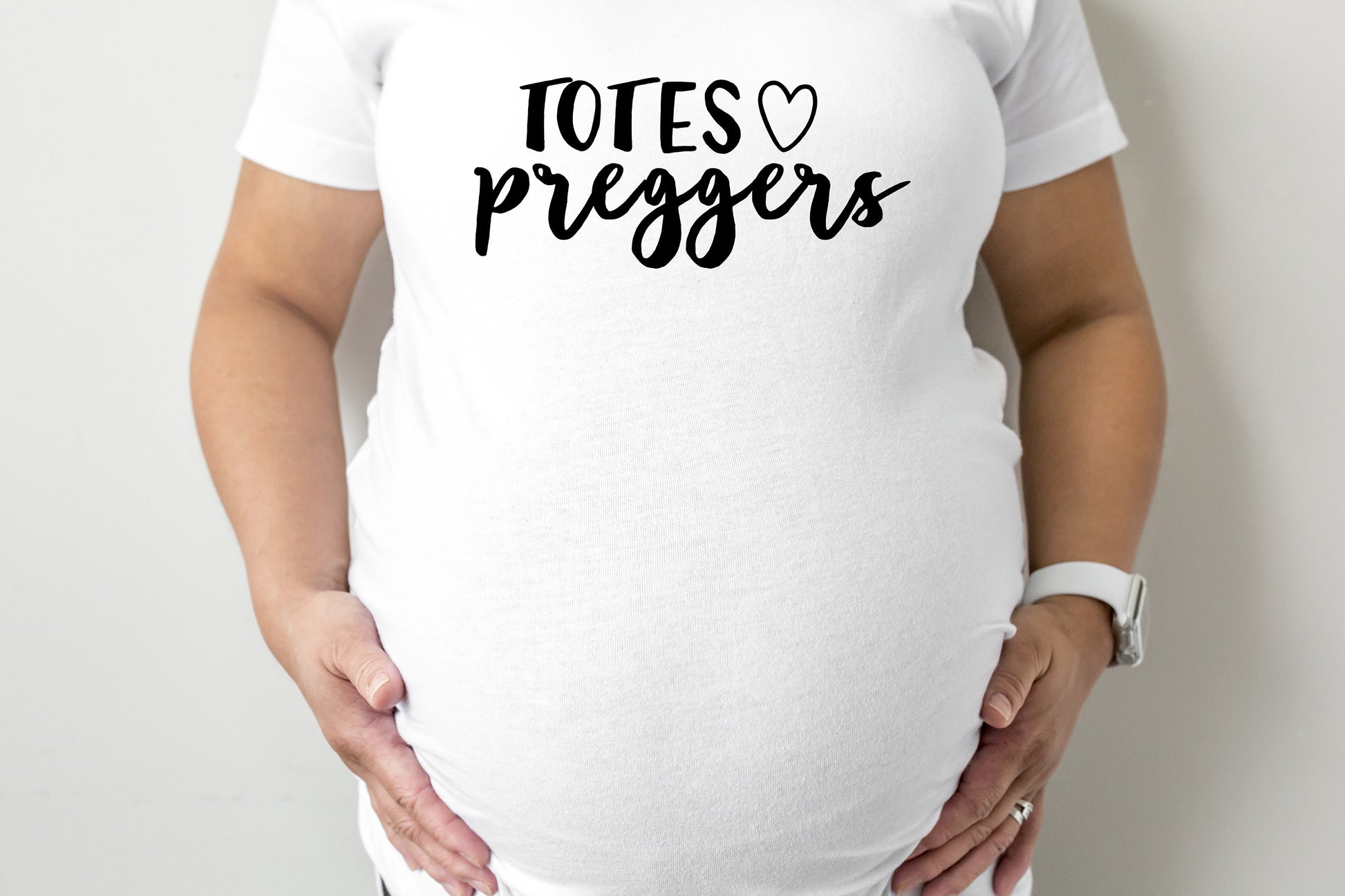 Totes Preggers Maternity T-Shirt - maternity cut shirt with ruched sides - pregnancy announcement - maternity shirt - funny maternity shirt