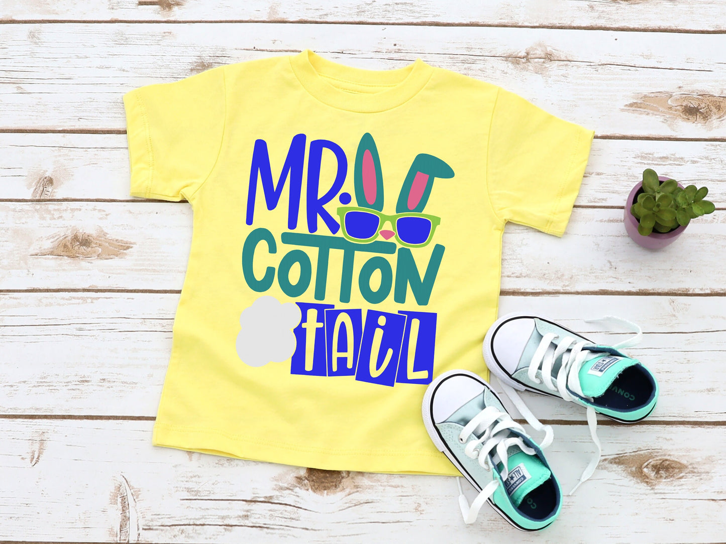 Mr Cotton Tail Yellow Infant or Toddler Easter Shirt - Boys Easter Shirt - Boys Egg Hunt Shirt - Kids Easter Shirt - Egg Hunt Outfit