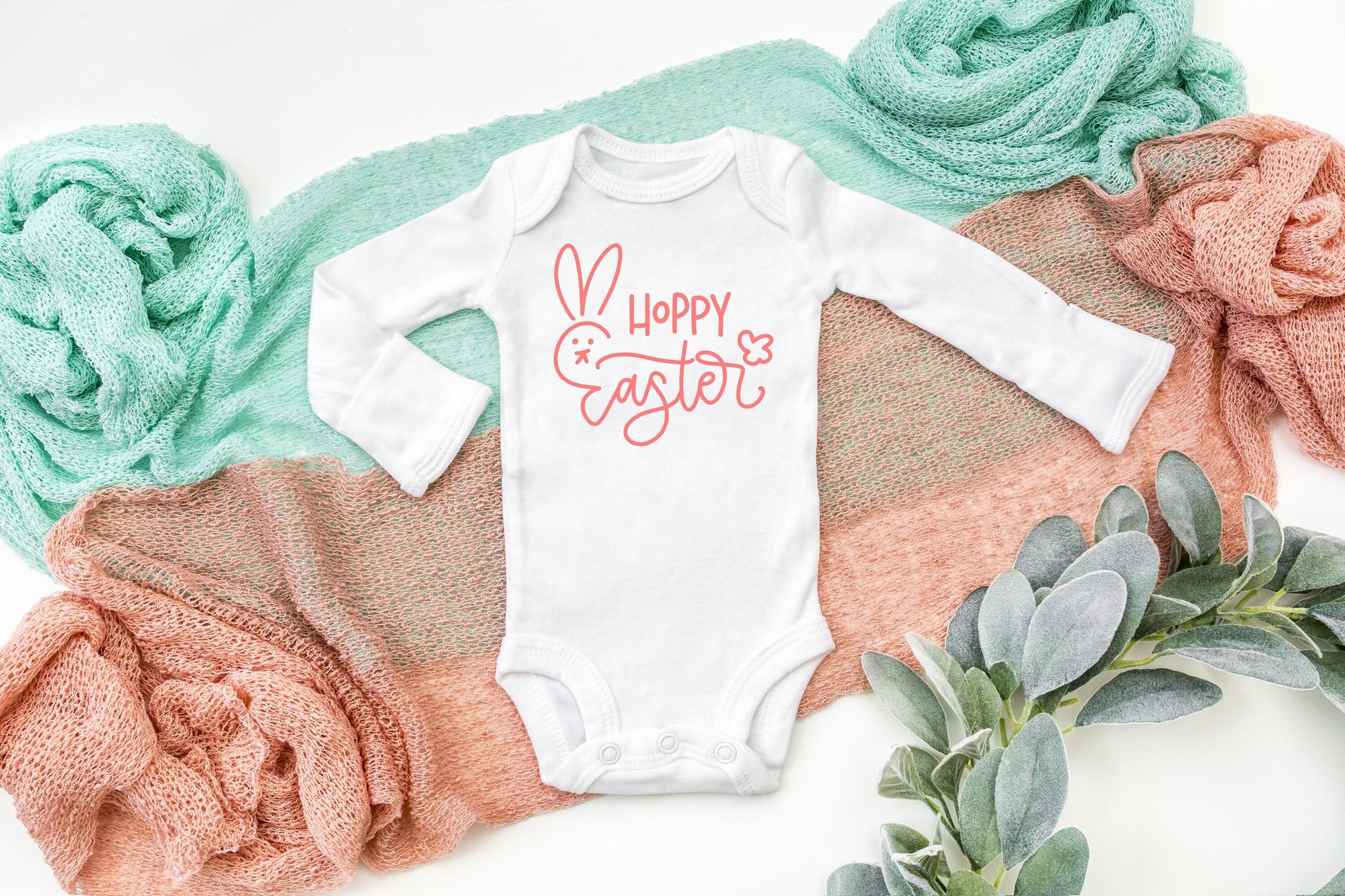 Hoppy Easter Infant Shirt or Bodysuit - preemie bodysuit - girls easter baby bodysuit - baby's first easter - easter blessing