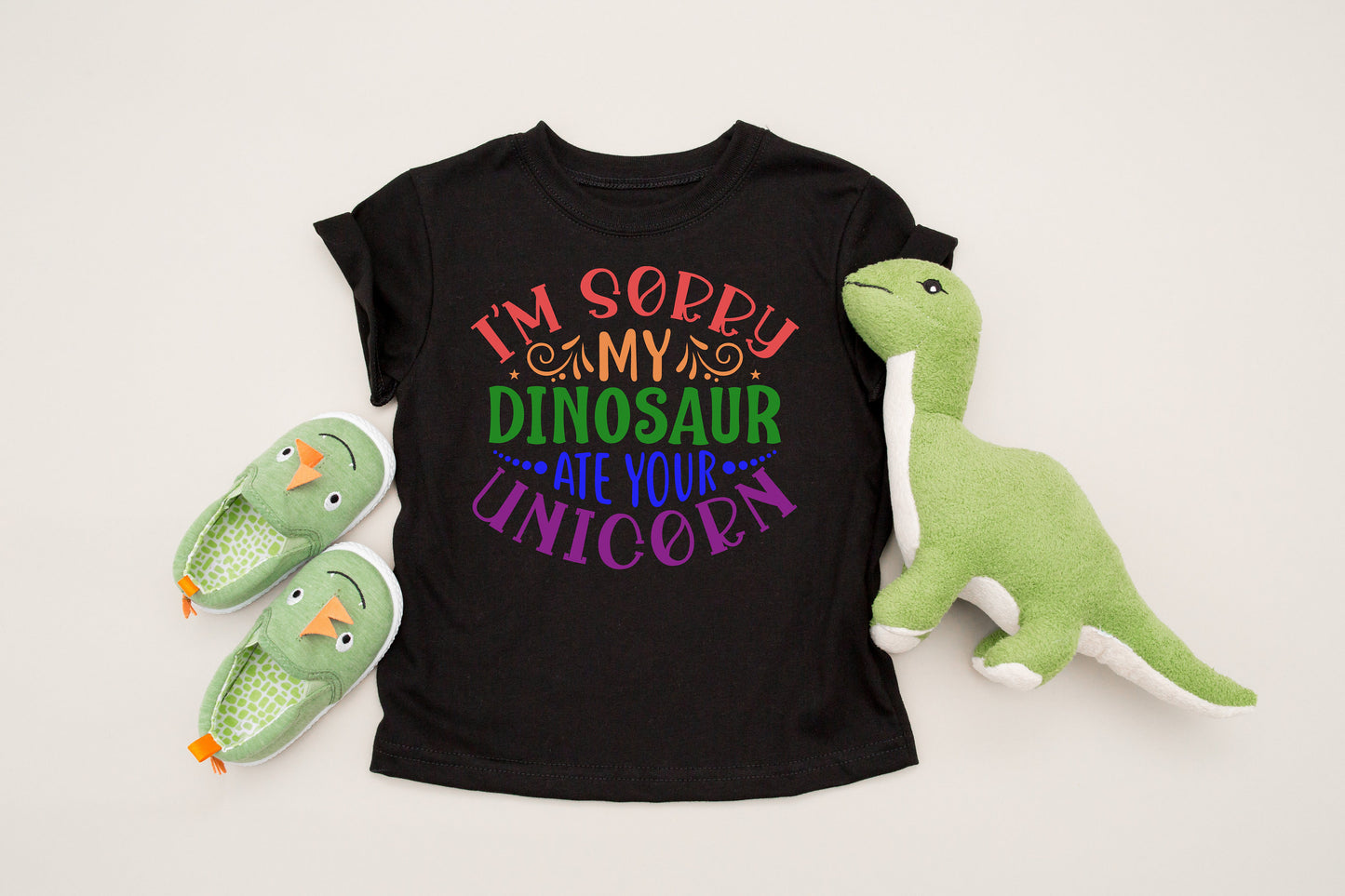 I'm Sorry My Dinosaur Ate Your Unicorn Unisex Infant Toddler or Kids Shirt - Smart Girl Shirt -  Dinosaur Birthday Party