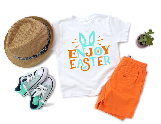 Enjoy Easter Infant or Toddler Easter Shirt - Boys Easter Shirt - Girls Easter Shirt - Kids Easter Shirt - Egg Hunt Outfit - First Easter