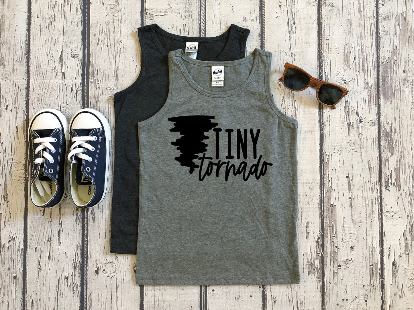 Tiny Tornado Infant or Toddler Tank Top - Funny Toddler Shirt - Mess Maker - Funny Boys Shirt - Boys Summer Shirt