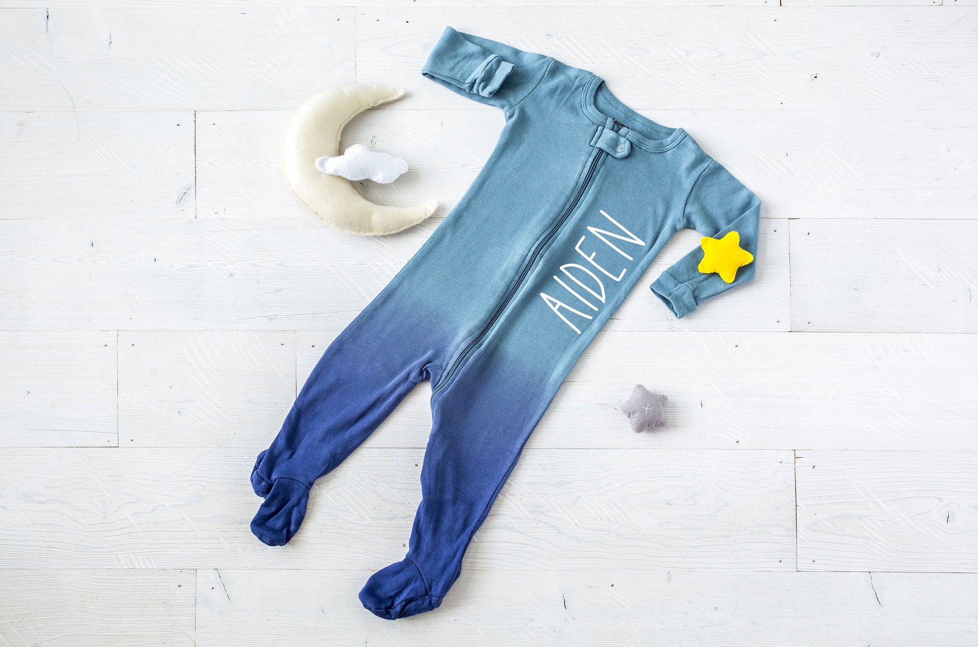 Personalized Tie Dye Footed Pajamas for Baby or Toddler - Boys Pajamas - Kids Pajamas - Footie Pajamas - Zip Up Pajamas - Name Pajamas