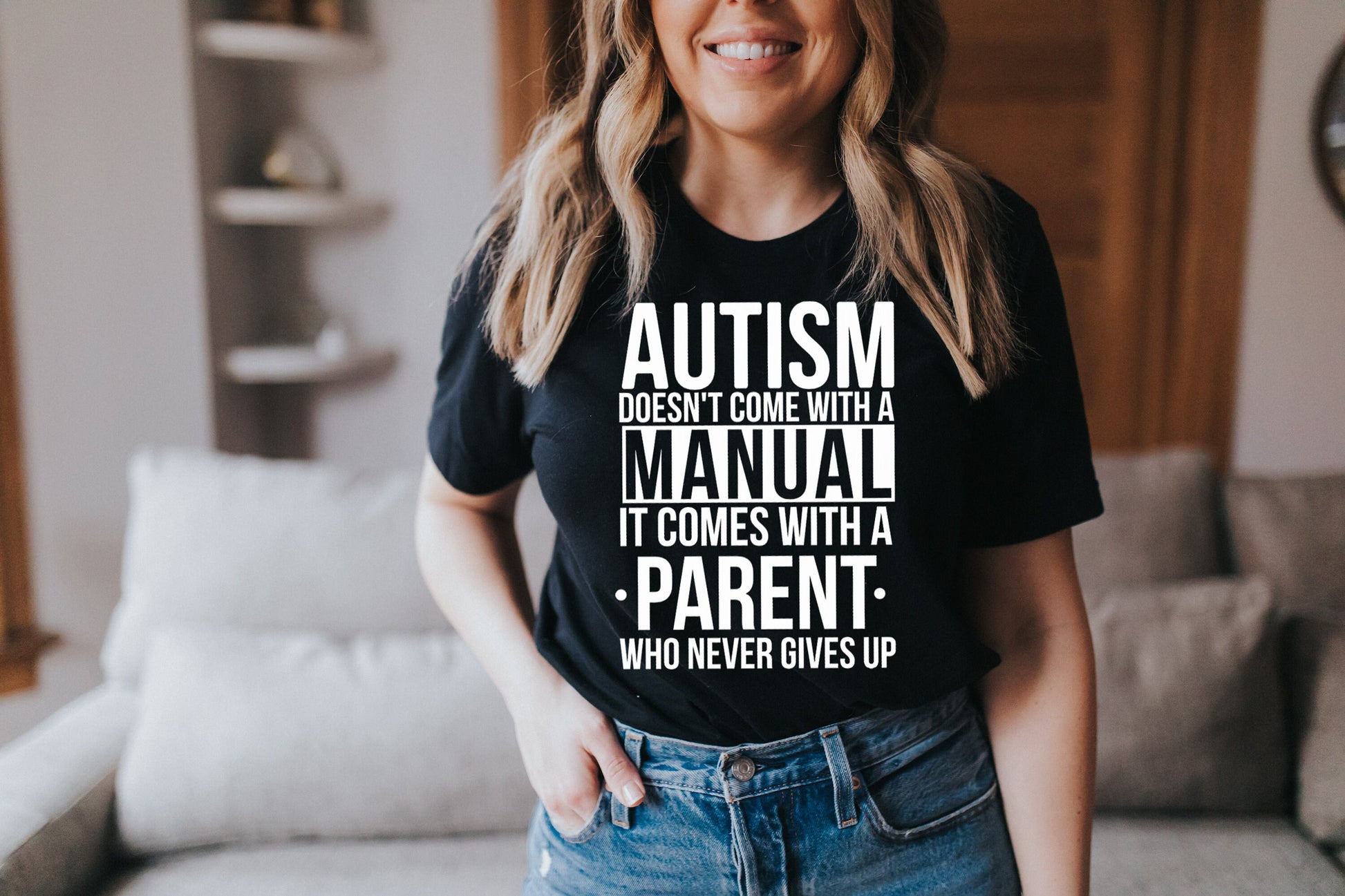 Autism No Manual unisex t-shirt -Autism Awareness - Autism Mom Shirt - Autism Support - Autism Gifts - Autism Dad - Autism Mom Gift