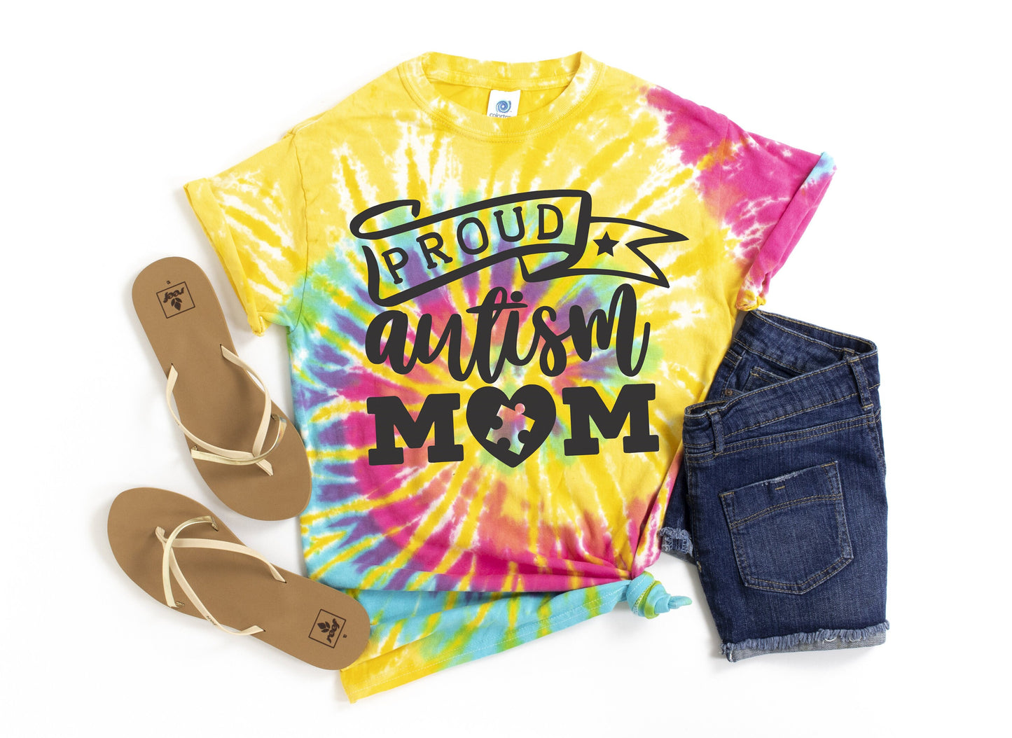 Proud Autism Mom Tie Dye t-shirt - Kids and Adults Sizes - Autism Mom Shirt - Autism Awareness - Autism Mama Bear Shirt - Autism Support