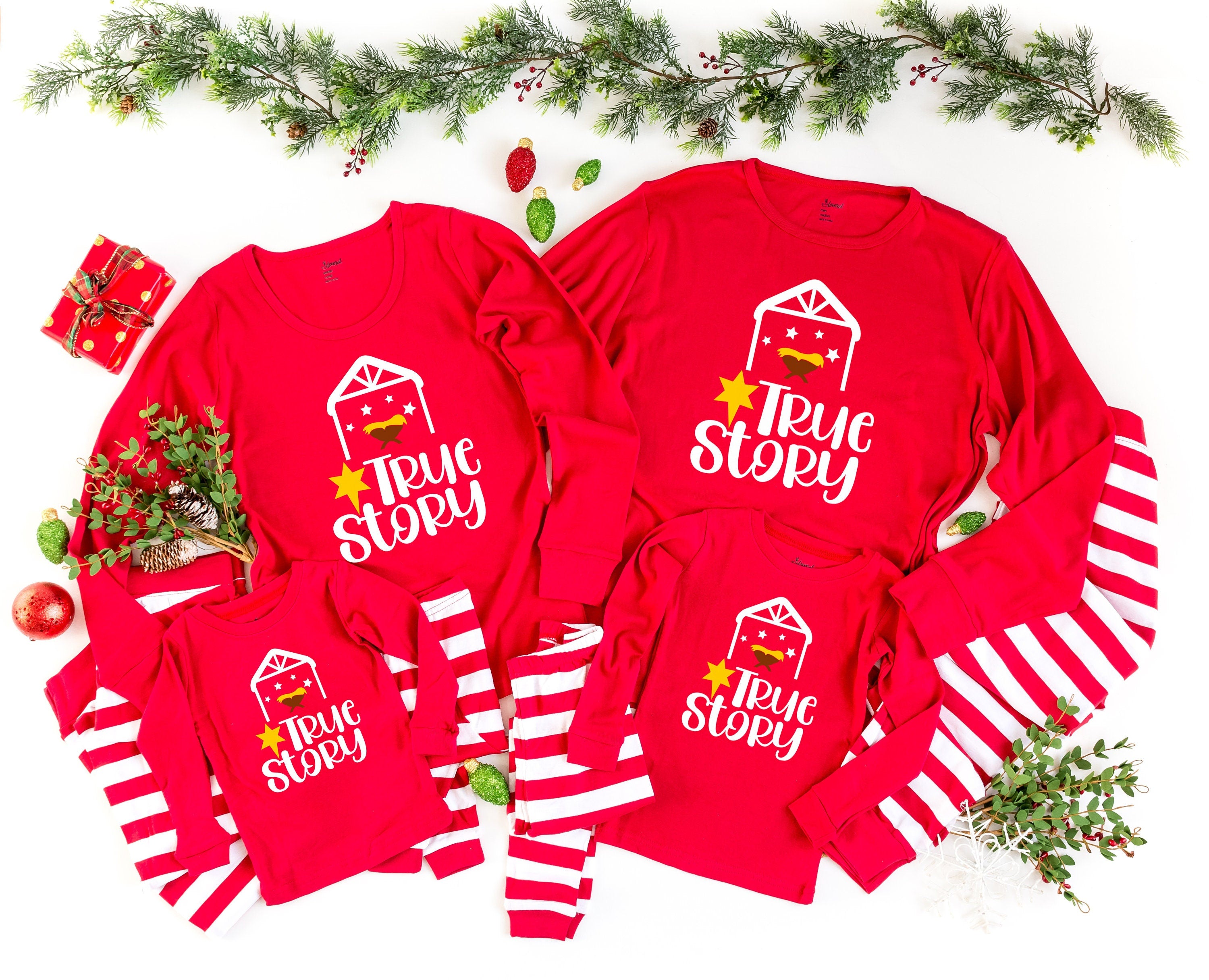 A christmas discount story family pajamas