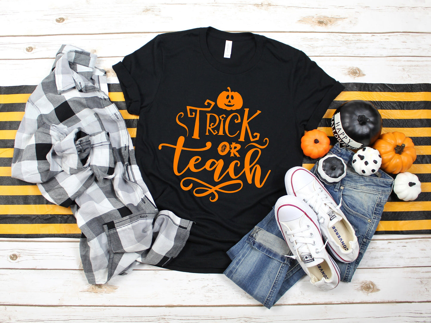 Trick or Teach Halloween unisex t-shirt - halloween teacher shirt - halloween t-shirt - teaching shirt - teacher tee - teacher gift