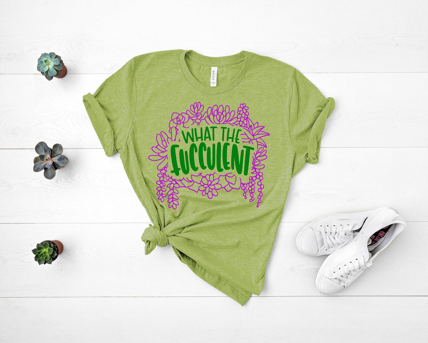 What the Fucculent t-shirt - funny shirt - succulent t-shirt - gardening shirt - plant lover gift - botanical shirt - funny women's shirt