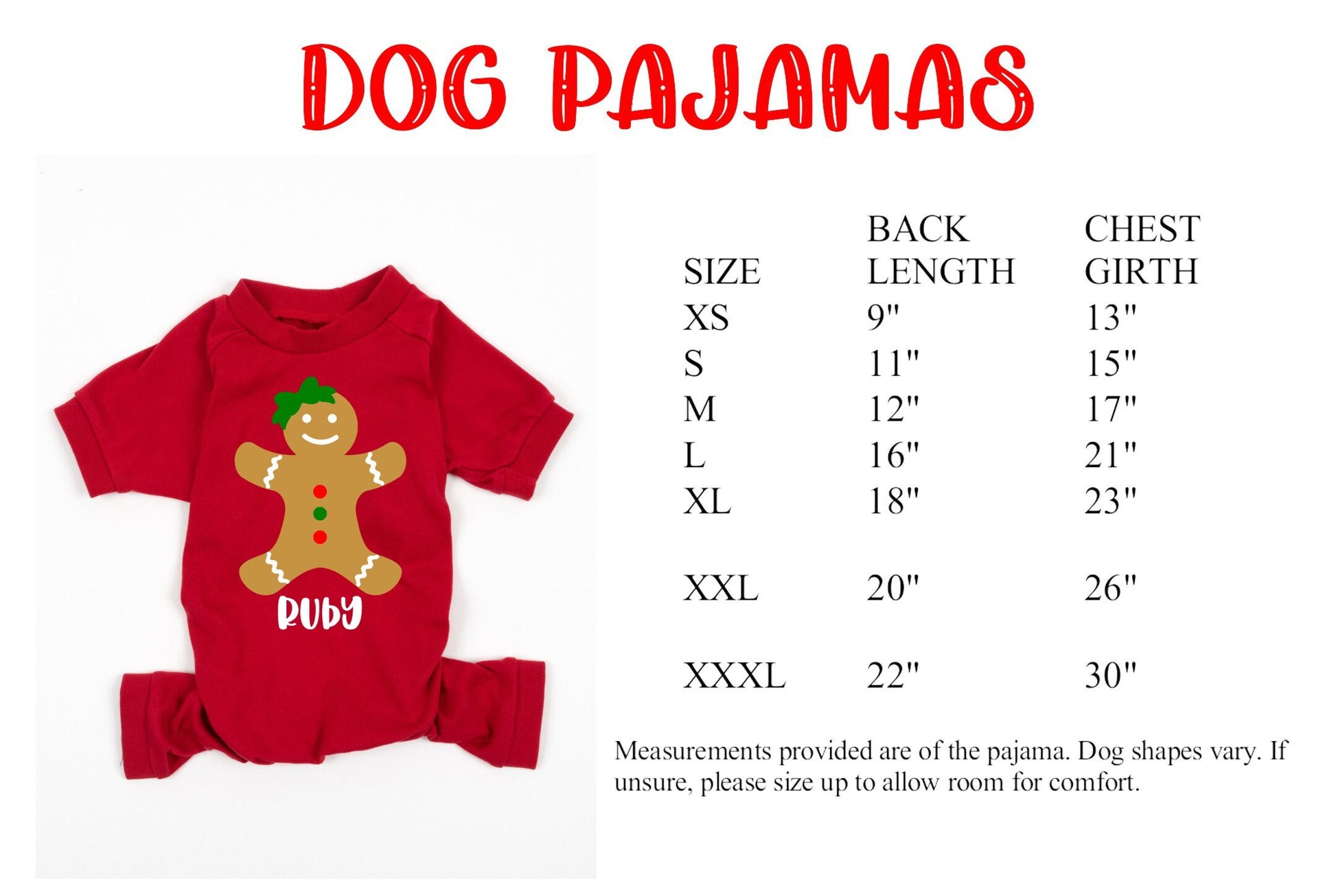 Personalized Gingerbread Family Christmas Pajamas - matching christmas pjs -  women's christmas jammies - matching family christmas pajamas