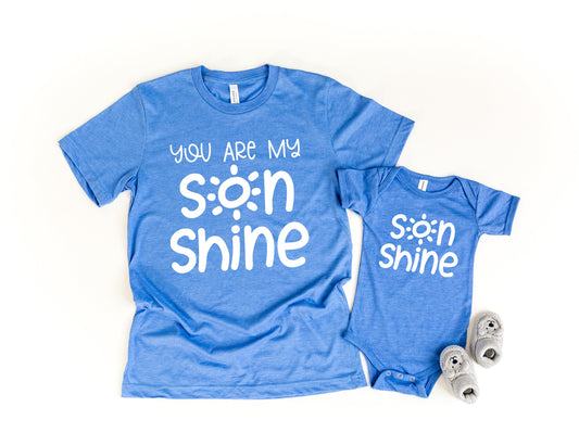 You are My SonShine and Son Shine Unisex Matching t-shirts - Mommy and Me Shirts - Gift for Mom - Mommy and Son Shirts - Mother&#39;s Day