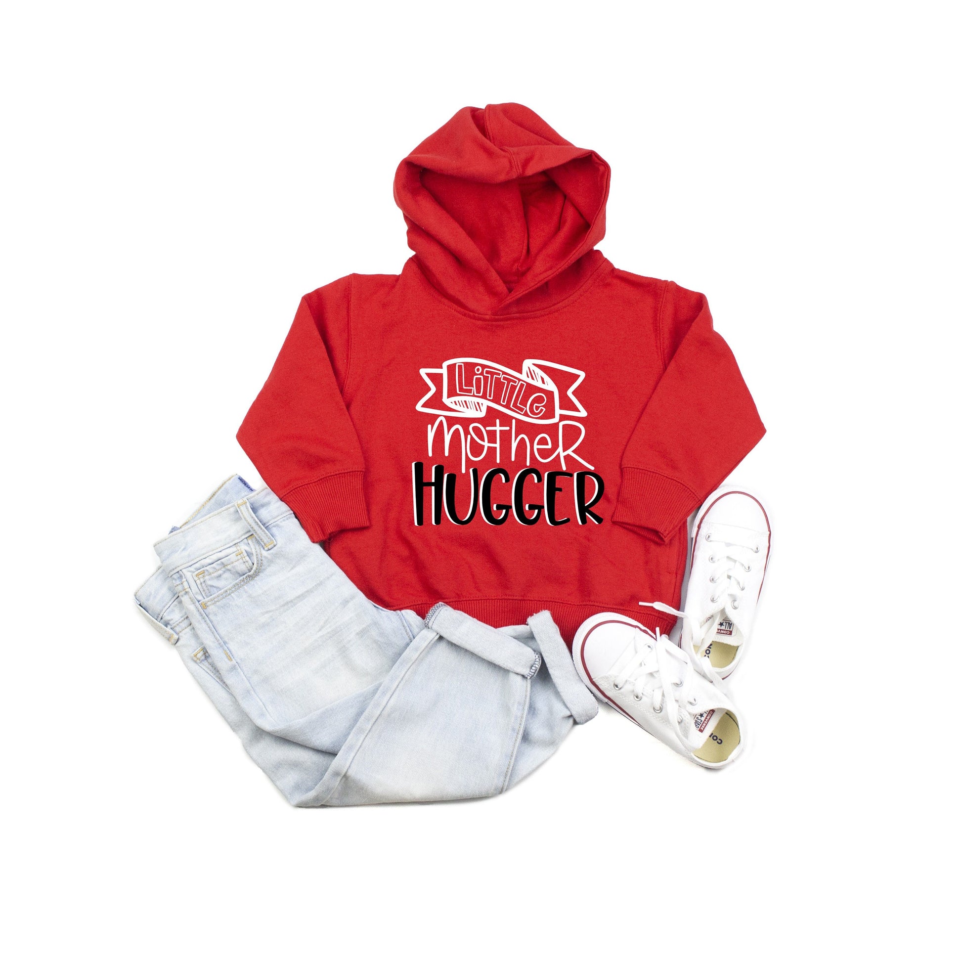 Little Mother Hugger Toddler Fleece Hoodie - Cute Toddler Hoodie - toddler boy hoodie - baby boy gift - fall hoodie for boy - gift for boy