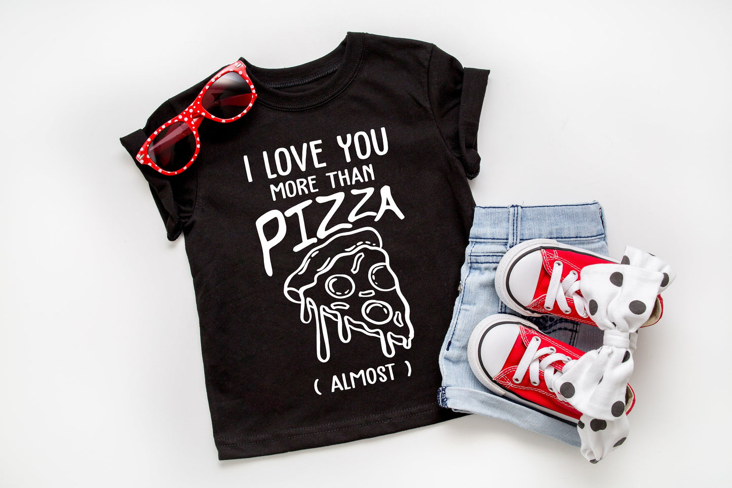 I Love You More Than Pizza (almost) Shirt - Cute Kids Shirt - toddler boy shirt - valentines day shirt - pizza lover shirt