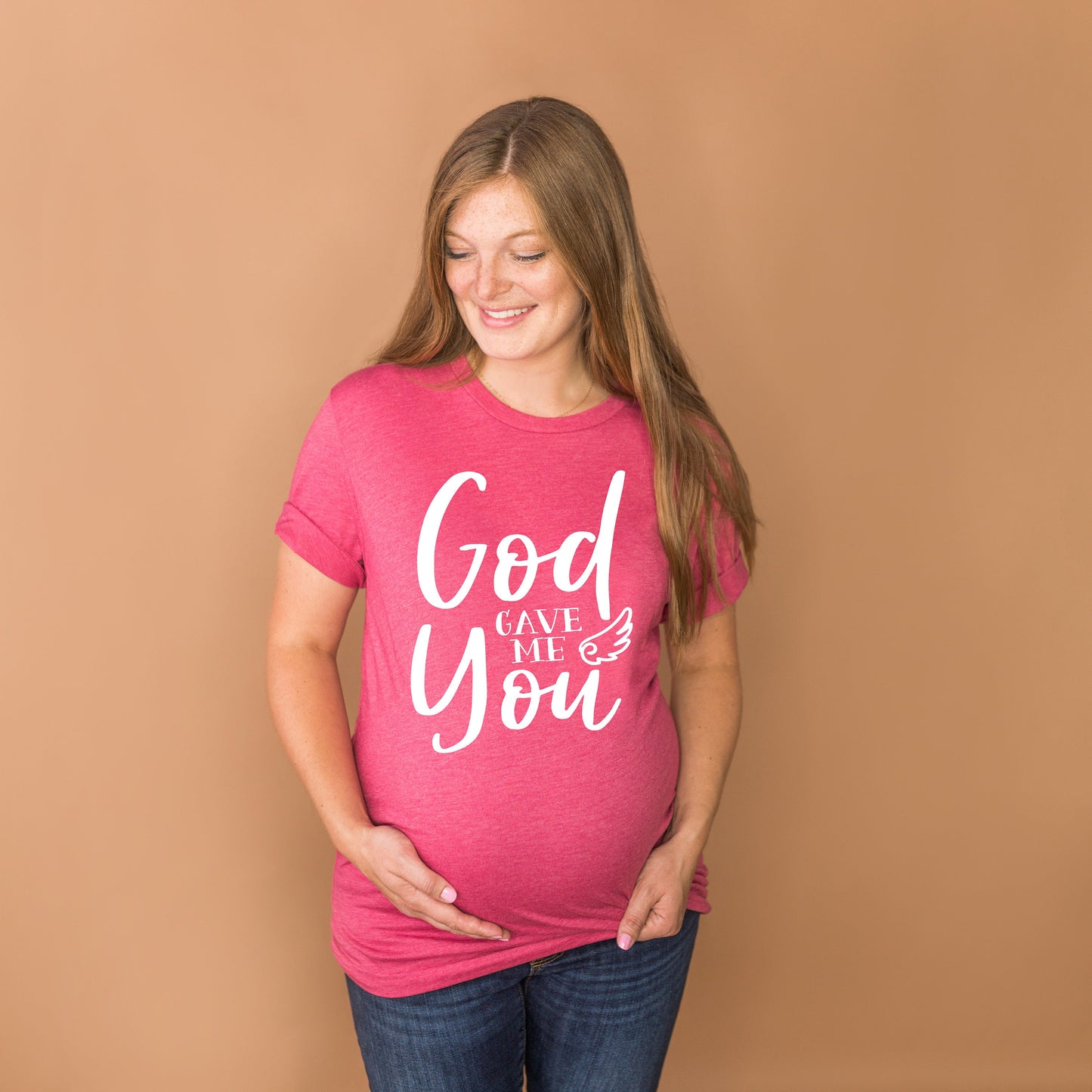 God Gave Me You t-shirt - pregnancy announcement shirt - pregnancy shirt - maternity shirt - christian t-shirt