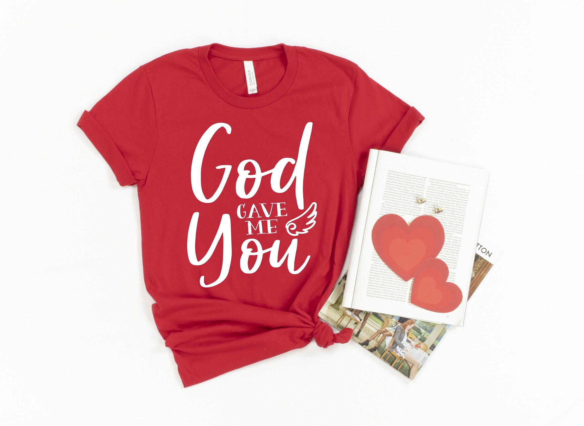 God Gave Me You Valentine's Day Couples t-shirt - Valentine's shirt - Christian T-shirts - Matching Couples Shirts