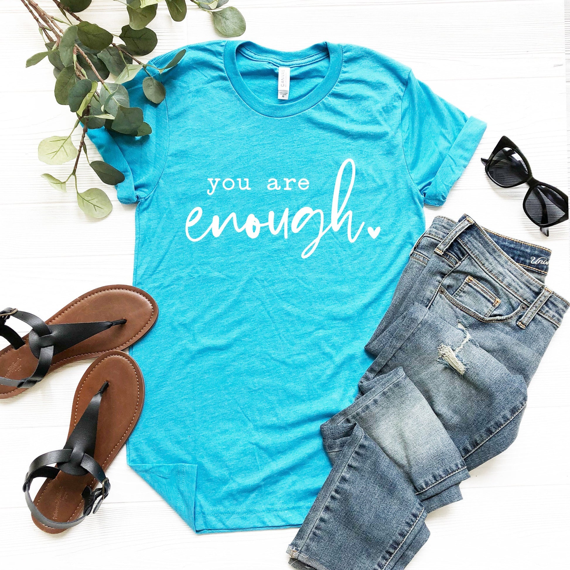 You are Enough Shirt - baby, kids and adult sizes, motivational shirt, inspirational shirt, kindness shirt, mental health shirt