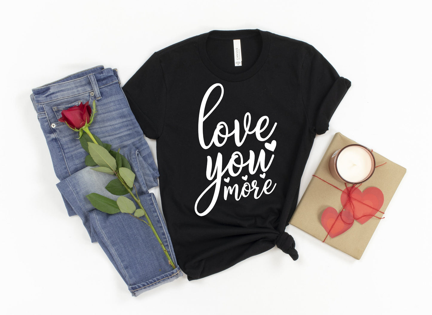 Love You More Valentine's Day Couples t-shirt - Matching Valentine's shirts -Matching Couples Shirts - Honeymoon Matching Shirts