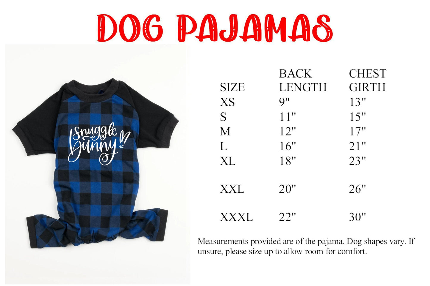 Snuggle Bunny Blue Plaid Pajamas, matching family pjs, easter pajamas, dog pajamas, family pajamas, family photoshoot pajamas