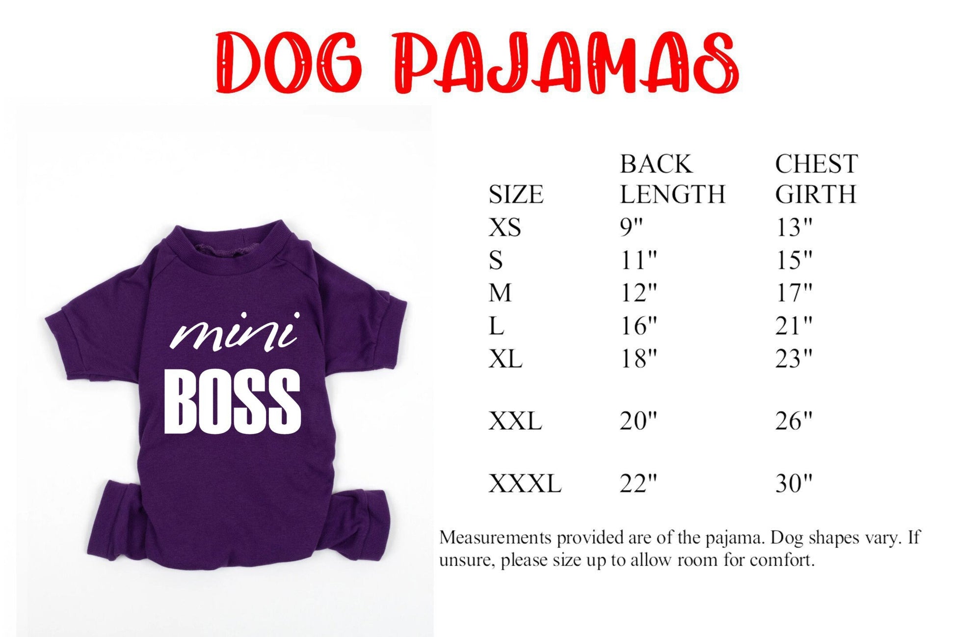 Boss Lady and Mini Boss Purple Pajamas, mommy and me pjs, sleepover pajamas, dog pajamas, family pajamas, mother's day pajamas